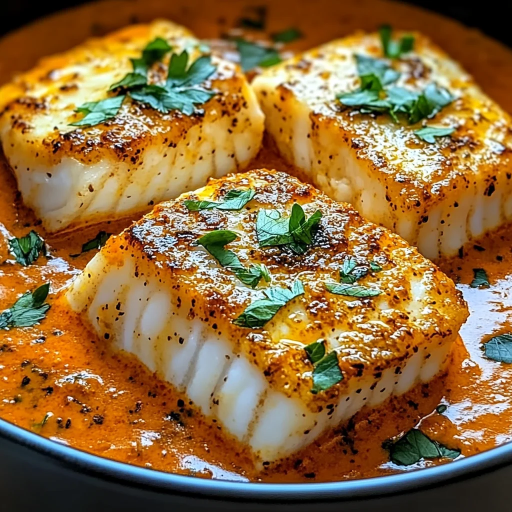 Delicious Cod in Roasted Red Pepper Sauce in Just 30 Minutes