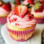 Fresh Strawberry Cupcakes