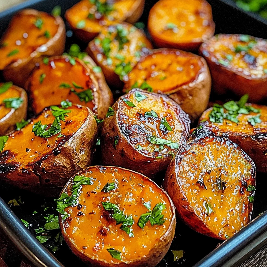 Garlic Butter Roasted Sweet Potatoes: A Delicious and Easy Recipe