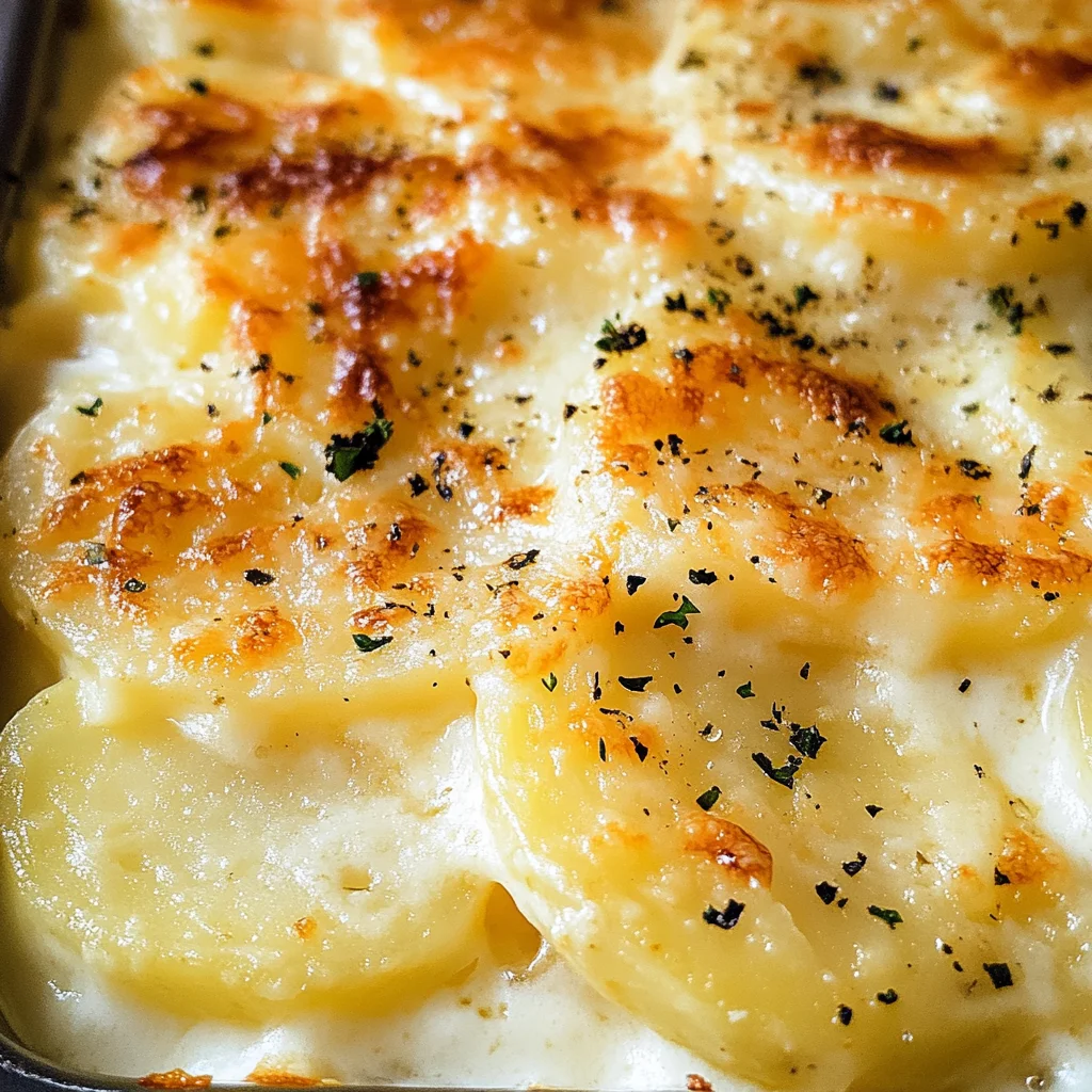Garlic Parmesan Scalloped Potatoes