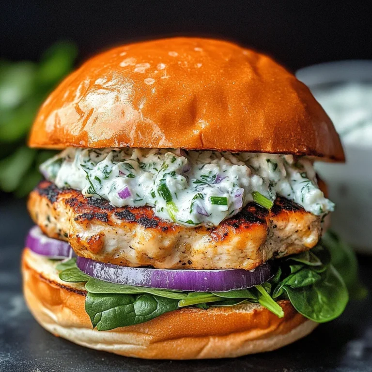 Greek Chicken Burgers with Tzatziki