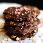 Healthy Chocolate Peanut Butter No-Bake Oatmeal Cookies