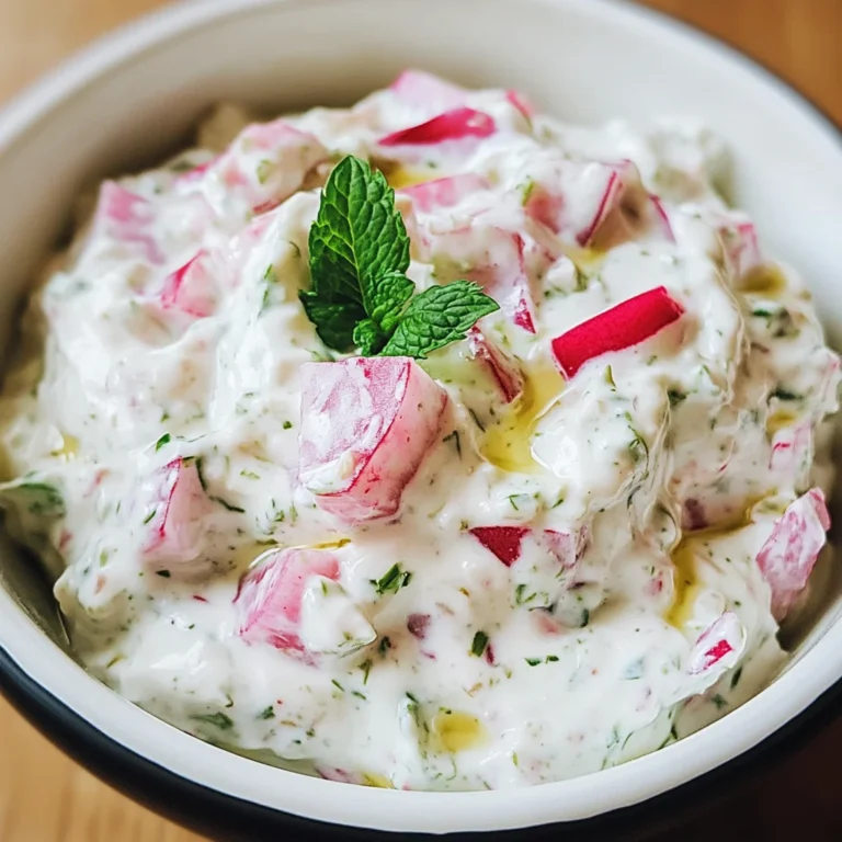 Healthy Radish Tzatziki Dip