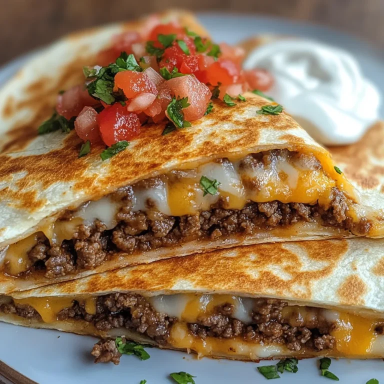 High-Protein Beef Quesadilla