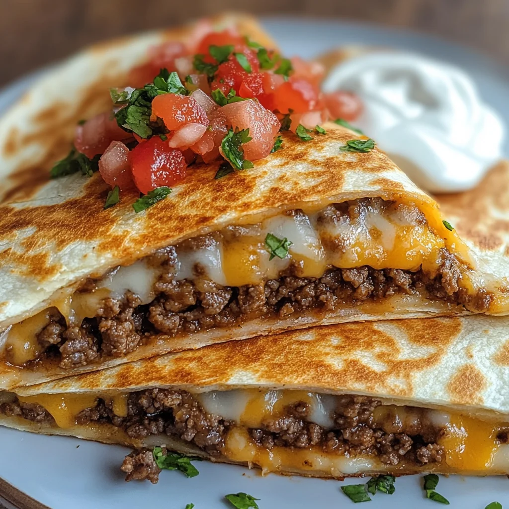 High-Protein Beef Quesadilla