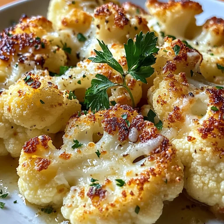 Perfect Roasted Parmesan & Garlic Cauliflower