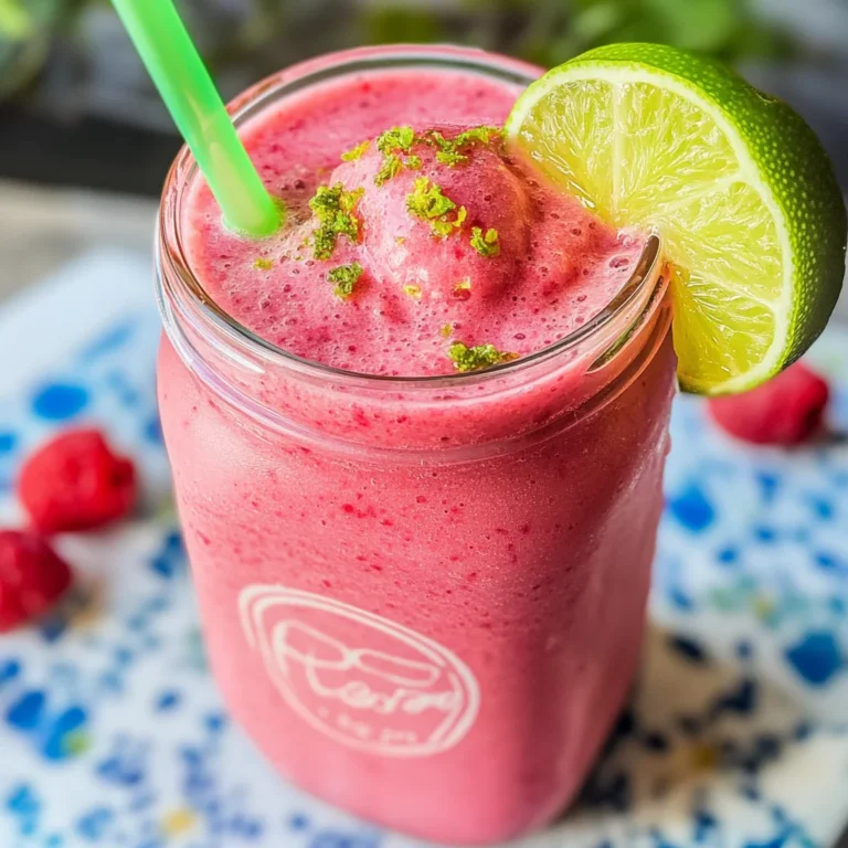 Raspberry Lime Smoothie