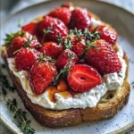 Roasted Strawberry Whipped Ricotta Toast Recipe