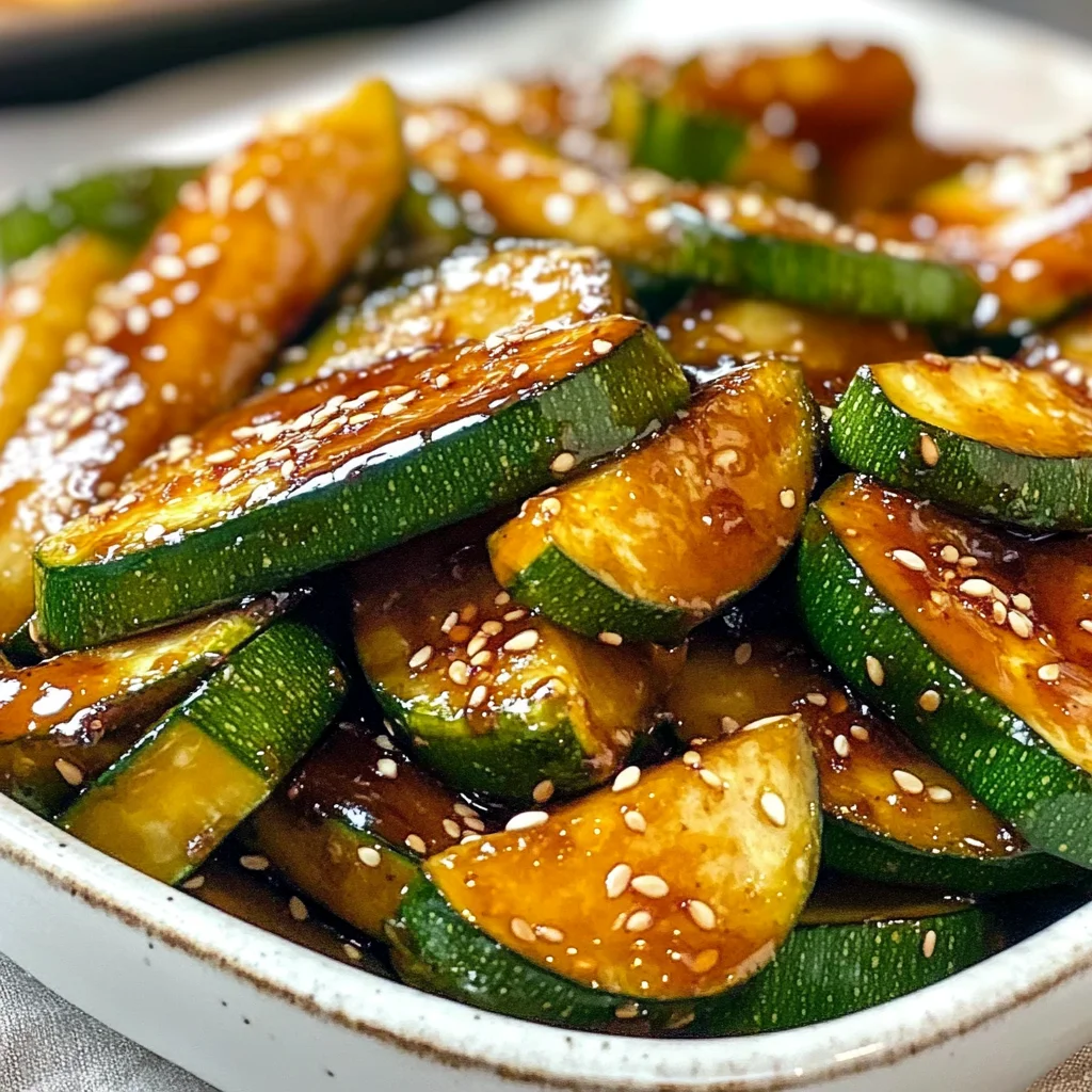 Simple Soy Glazed Hibachi Zucchini - Homefoodkitchen