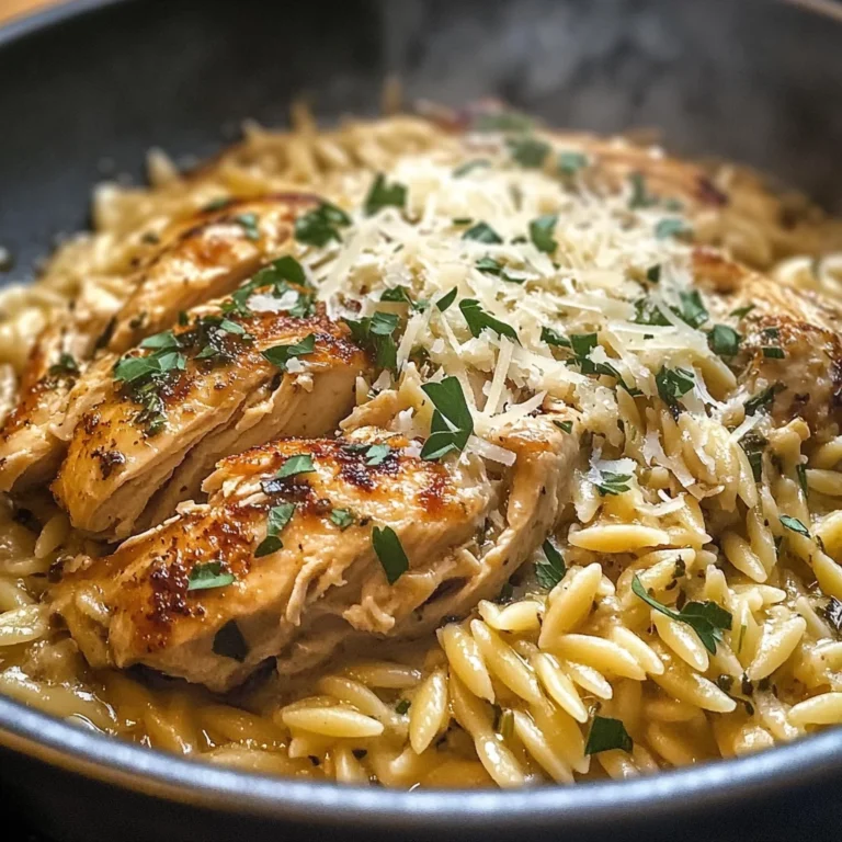 Slow Cooker Parmesan Herb Chicken & Orzo Recipe