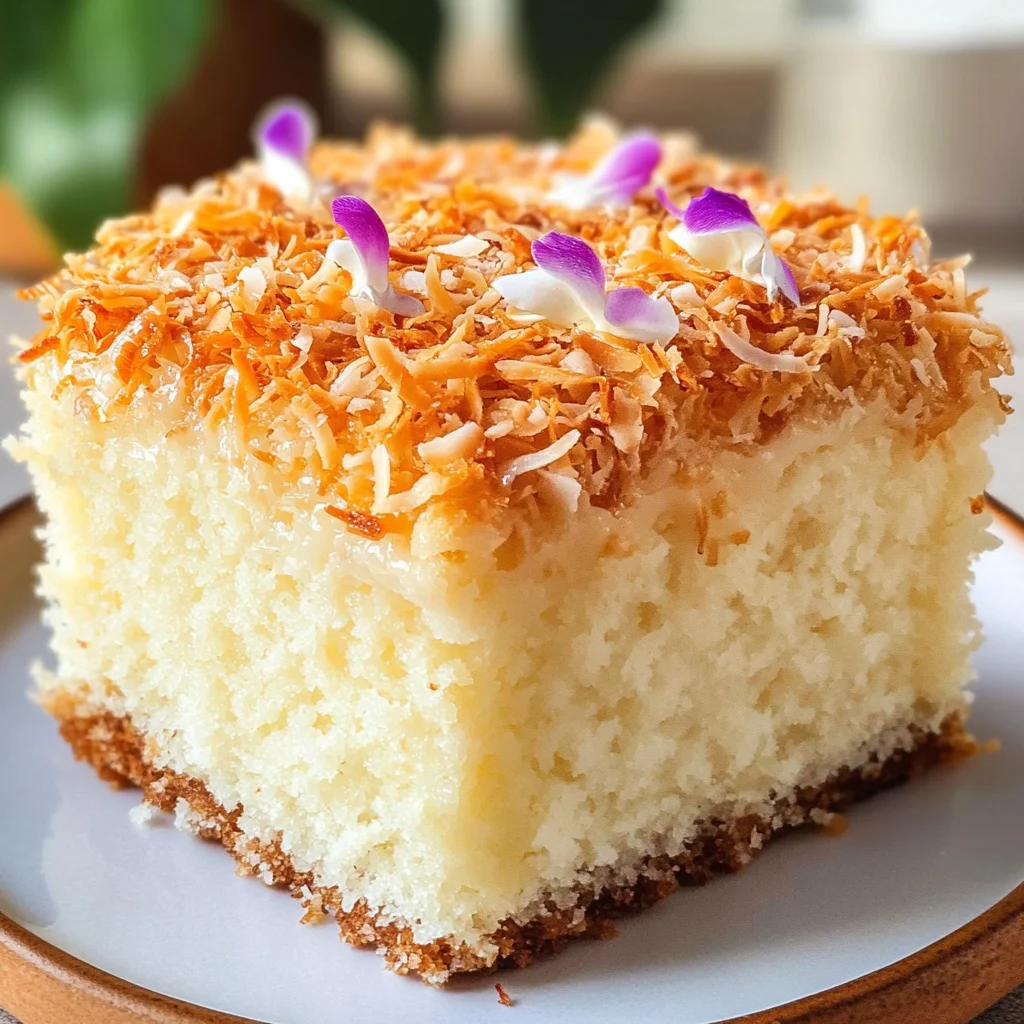 Sticky Coconut Cake