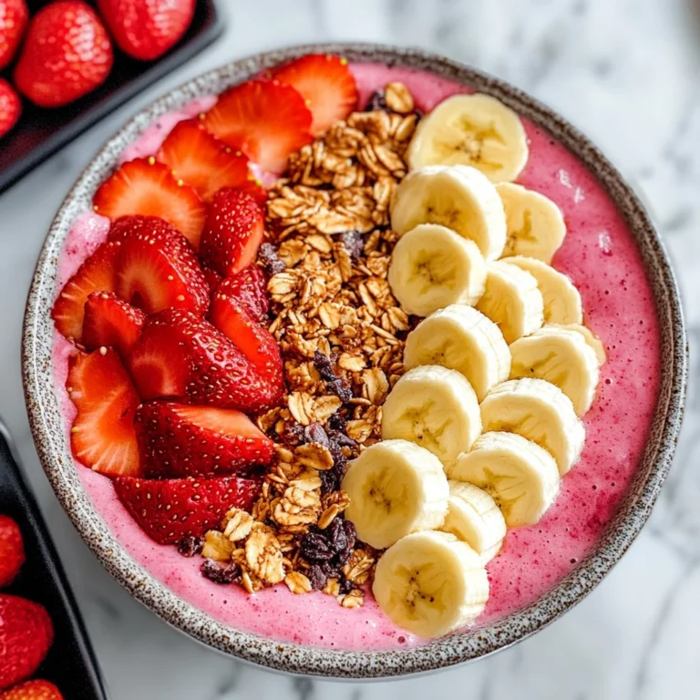 Strawberry Banana Smoothie Bowl