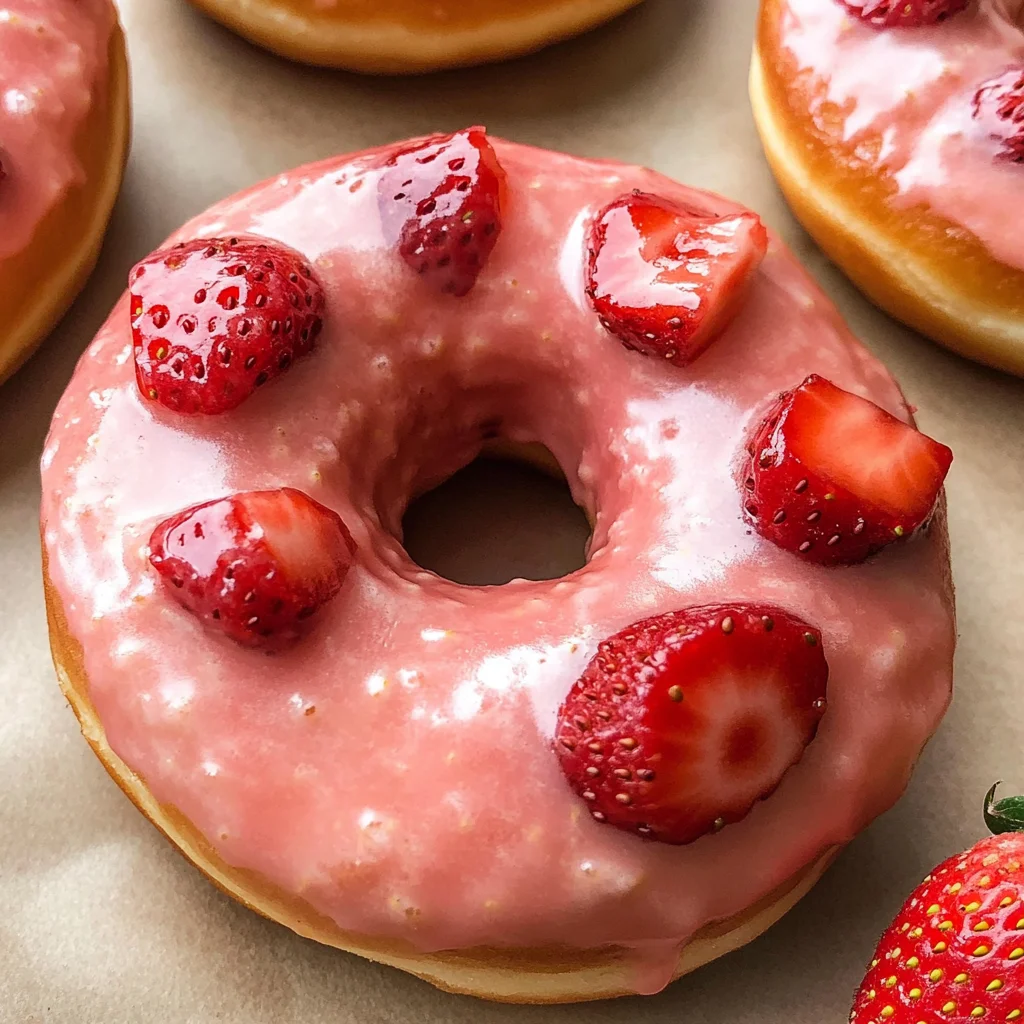 Strawberry Glazed Donuts