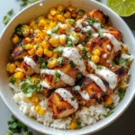 Street Corn Chicken Rice Bowl