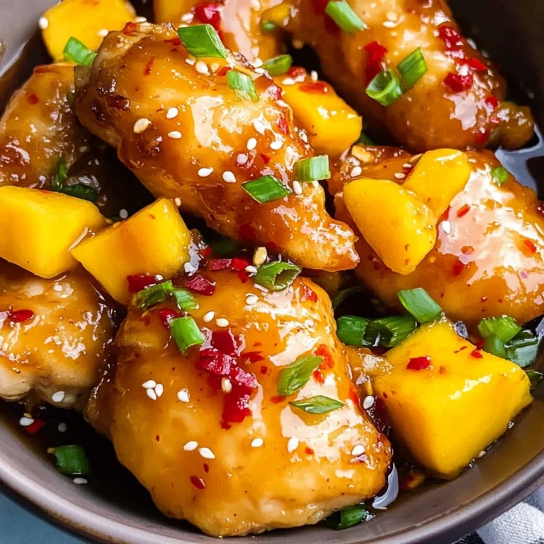 Sweet & Savory Asian Mango Glazed Chicken