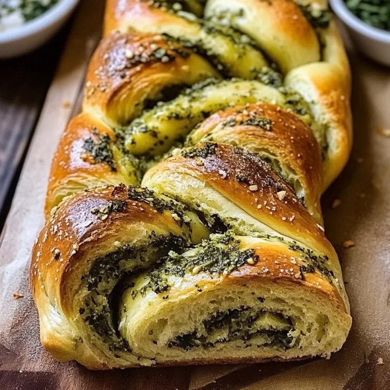 Swirled Garlic Herb Bread