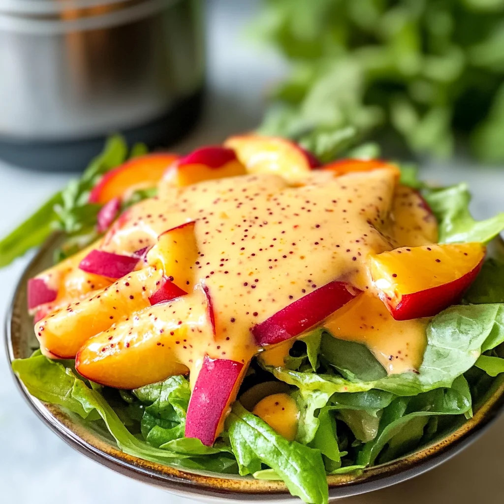 Tasty Peach Salad Dressing