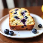 lemon blueberry sourdough quick bread