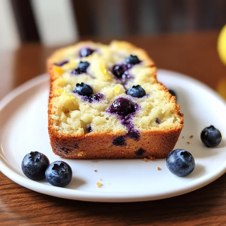 lemon blueberry sourdough quick bread