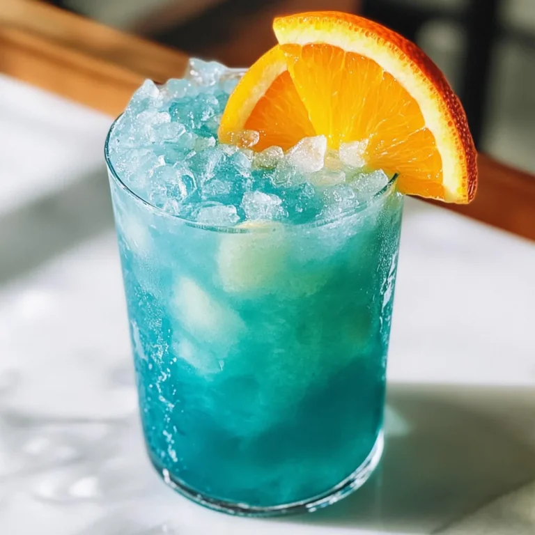 Blue Hawaiian Mocktail (or Cocktail) Drink Recipe