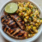 Grilled Hot Honey Chicken with Lime Corn Salad