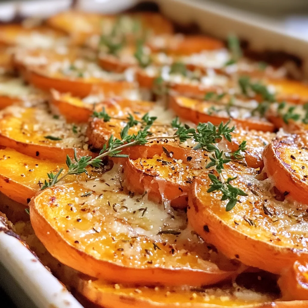 Homemade Garlic Butter Sweet Potato Bake - wineandcookie