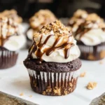 The Ultimate S'mores Brownie Cupcakes