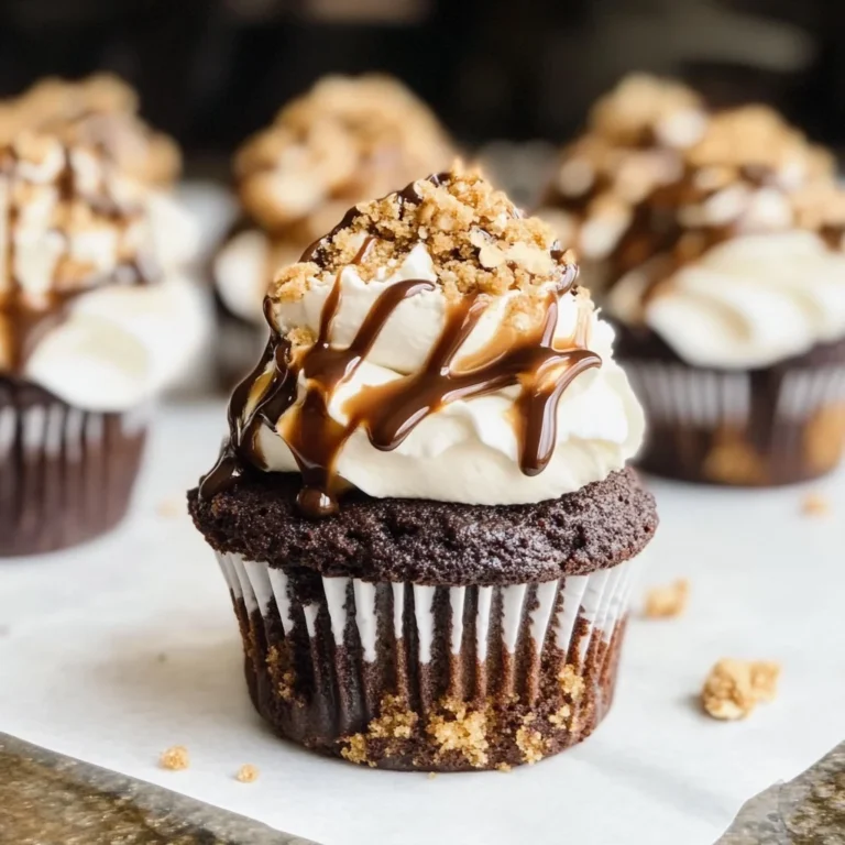 The Ultimate S'mores Brownie Cupcakes